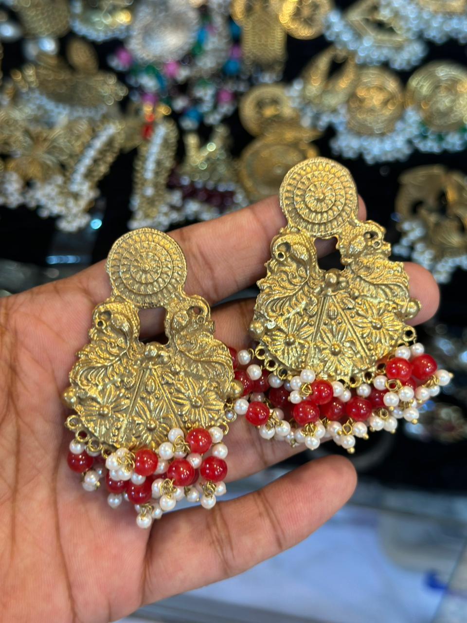 Gold-Tone Dangling Earrings