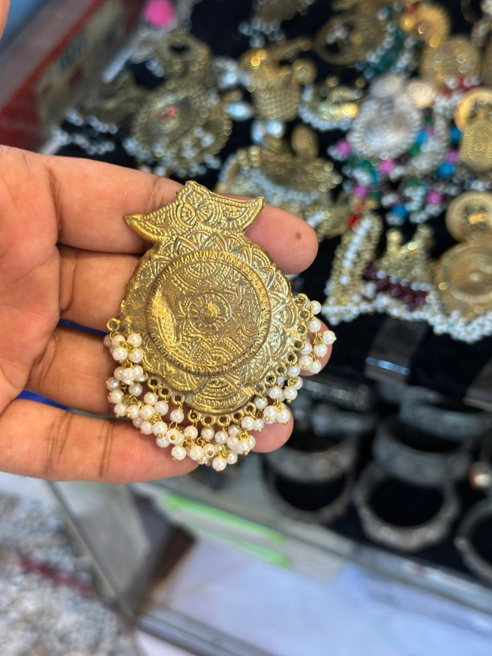Afghani Oversized Mughlai Earrings 