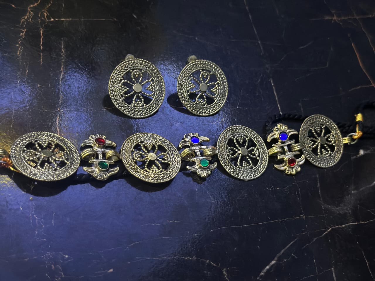 Kuchi Tribal Necklace & earring set