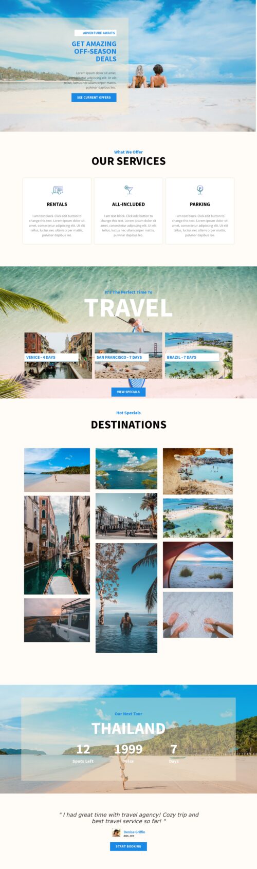 Travel Agency Home 2