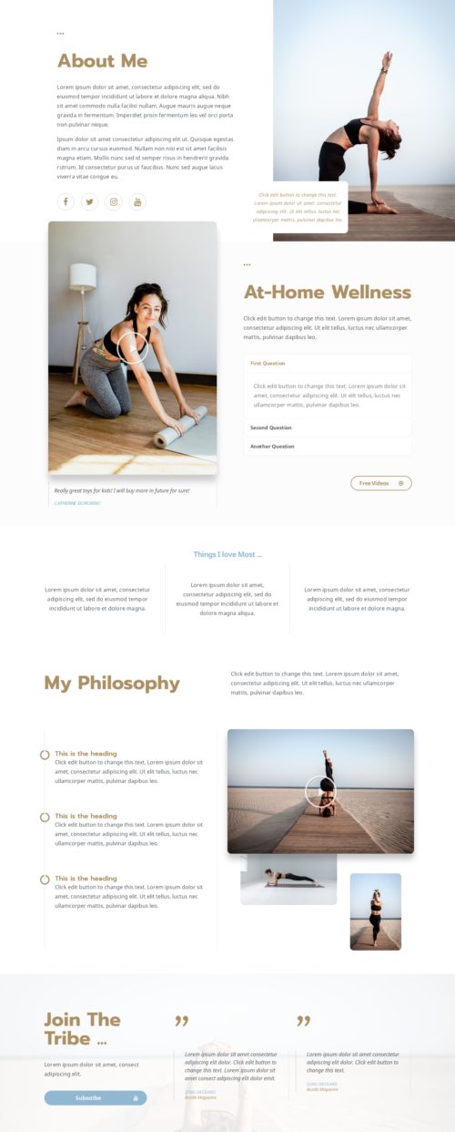 Fitness Influencer - About me