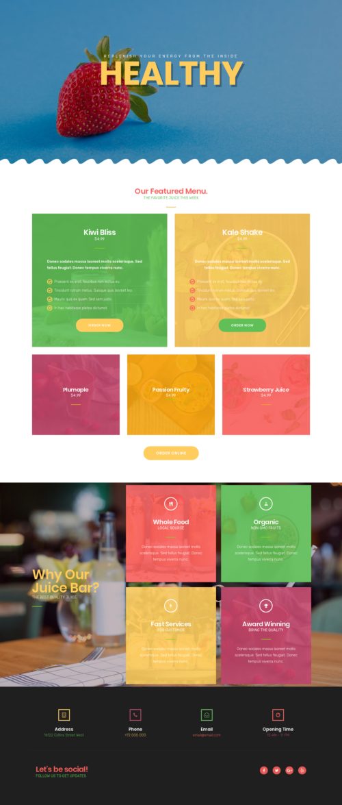 Juice Bar - Menu 6