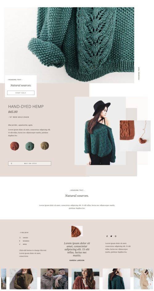 Handmade Fashion - Single Knit 