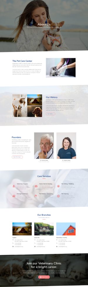 Veterinary - About Us Pet Care