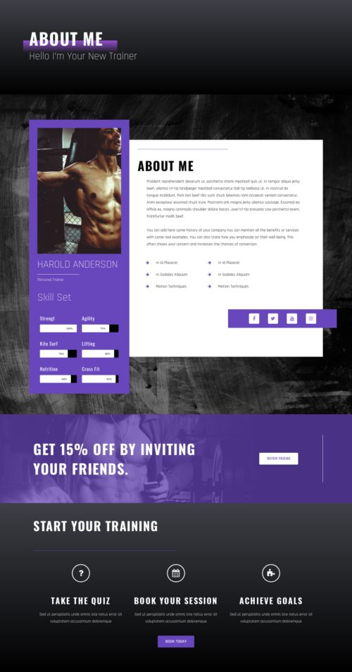 Personal Trainer - Trainer details 1