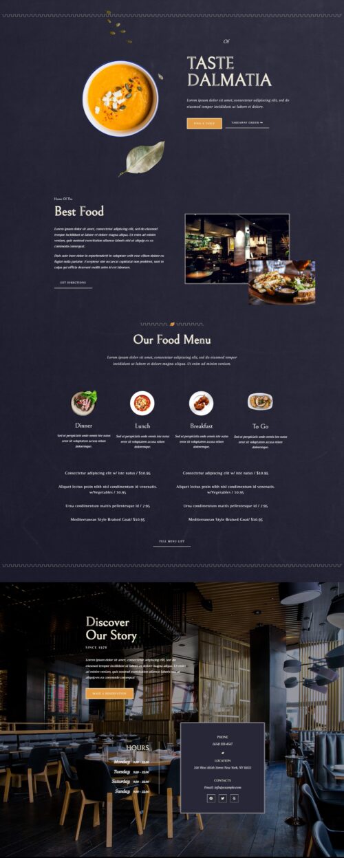Mediterranean Restaurant Home 1