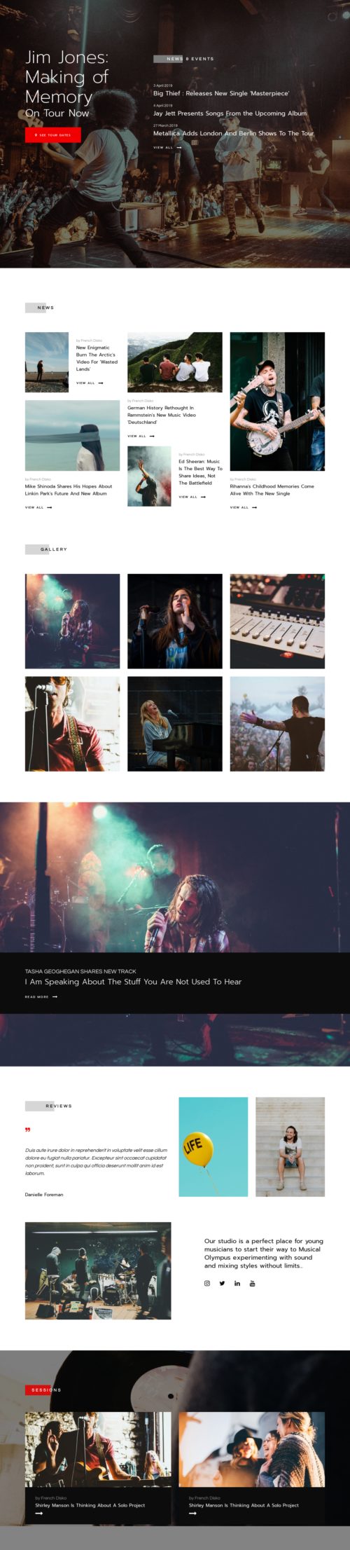 Indie Record Label - Home 3