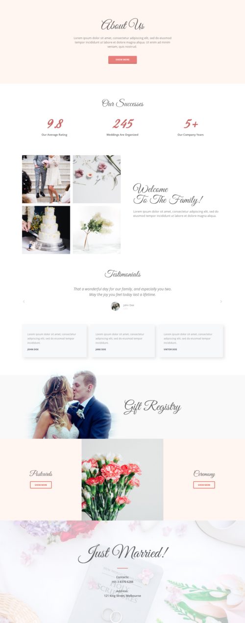 Wedding - About us