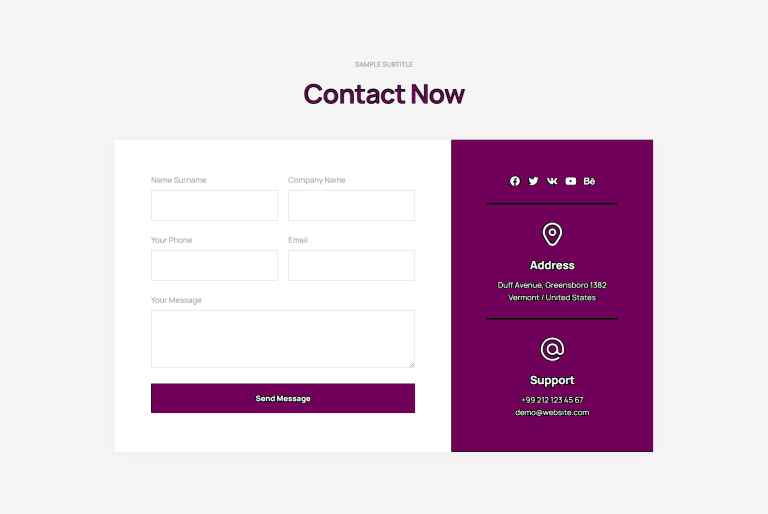 Contact c825