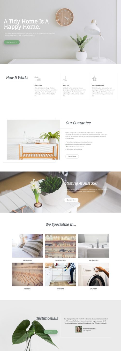 House Cleaning Company - Home 1