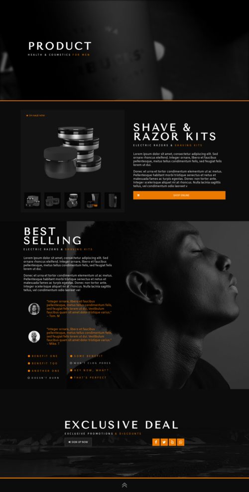 Men's Cosmetics - Product Single