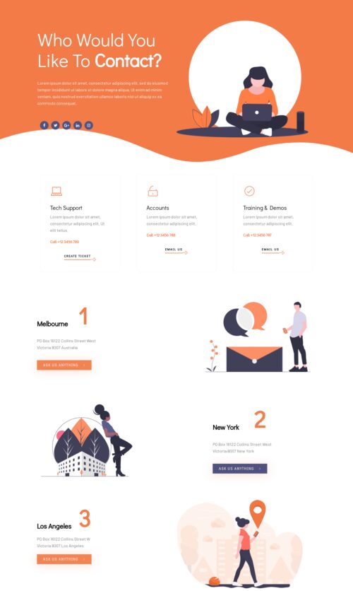 Startup Business - Contact Us 