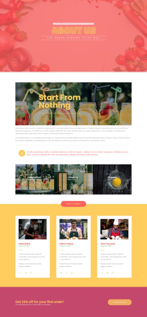 Juice Bar - About 5