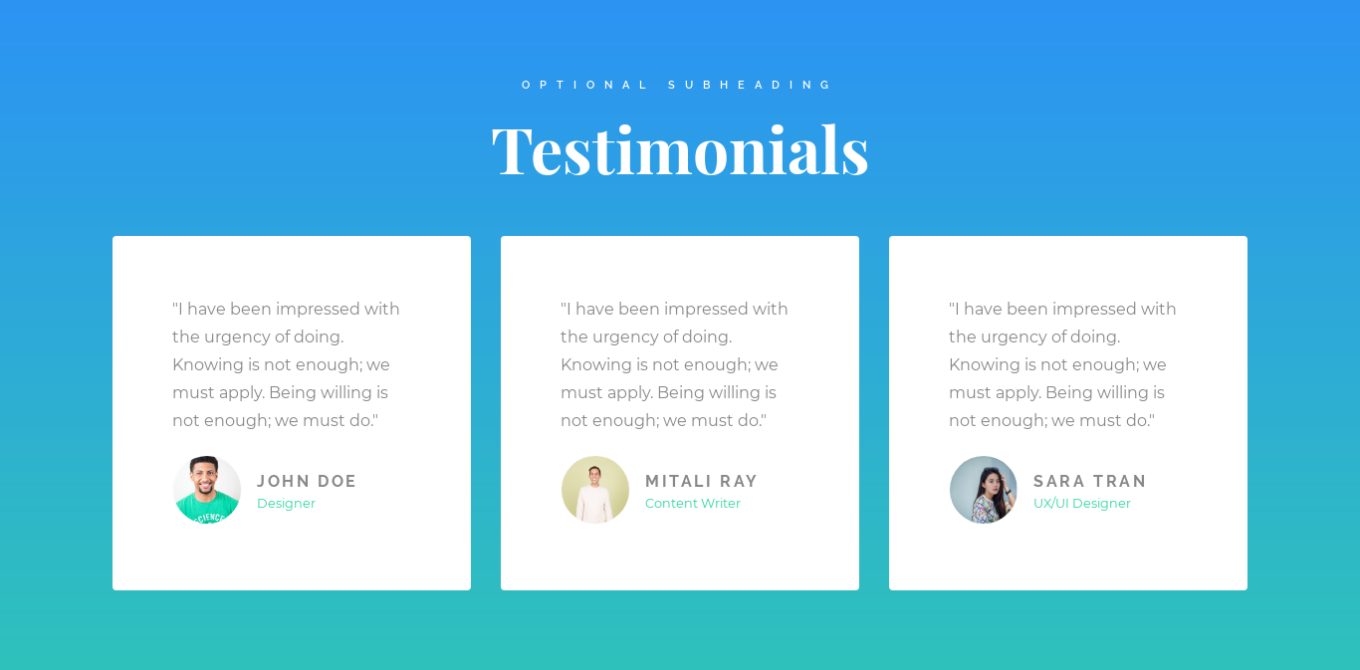 Testimonial Grid 7