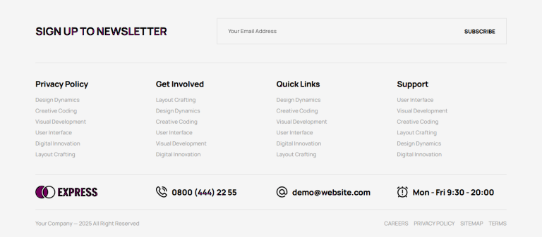 Footer c3474