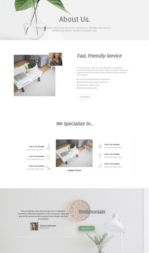 House Cleaning Company - About us 1