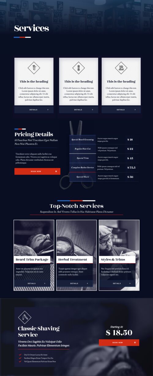 Barber - Services
