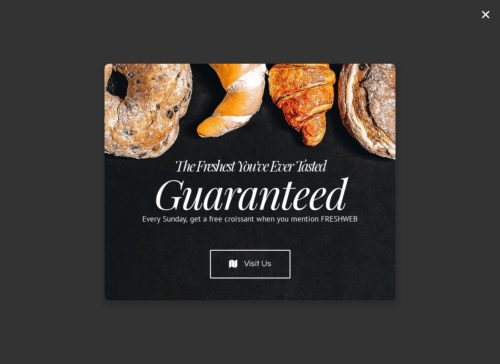 Bakery - Popup