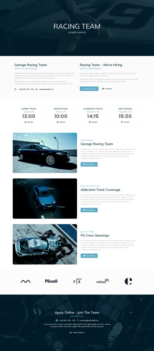 Indie Garage - Racing Team