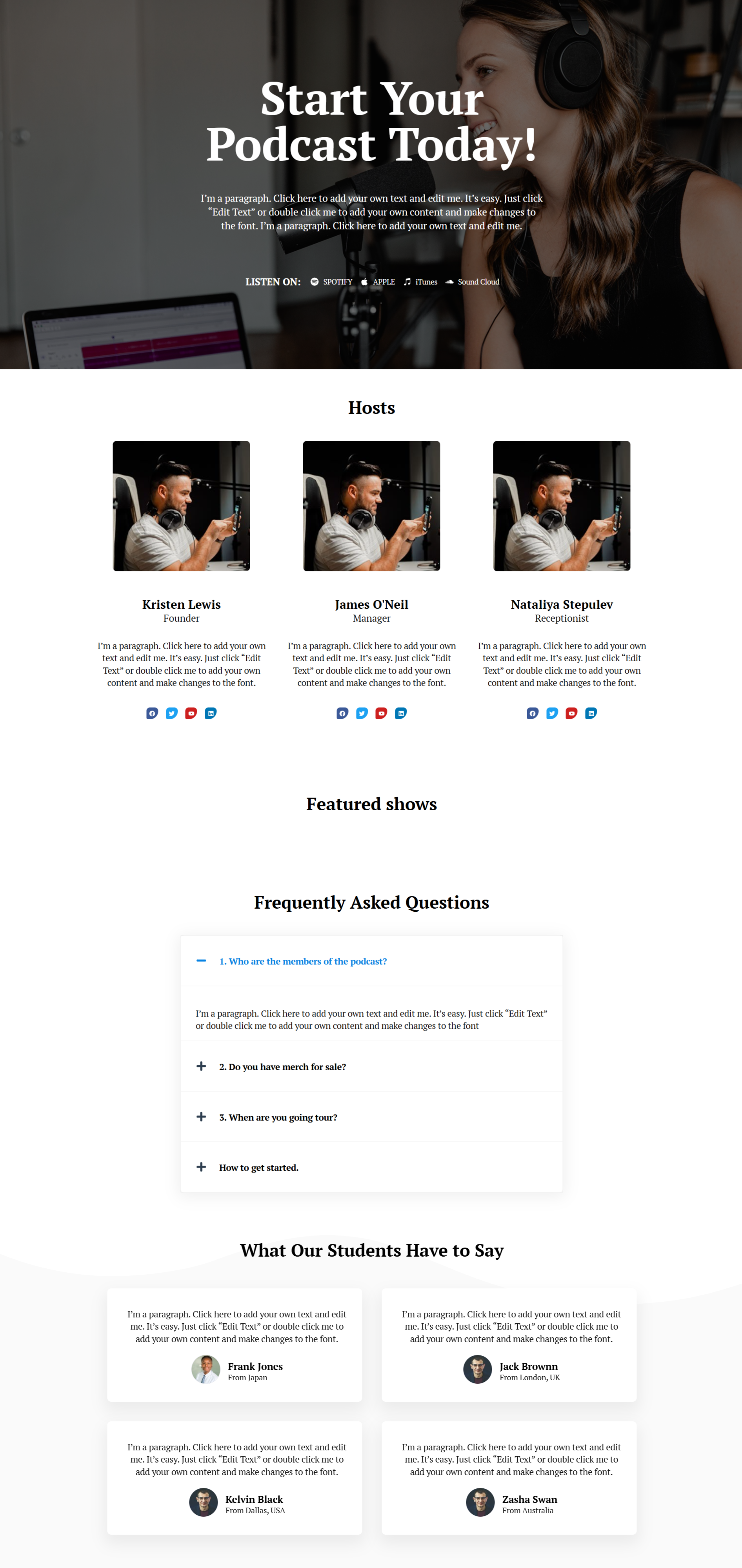 Podcast One Page V1