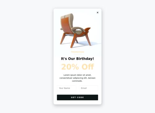Handmade Furniture - Popup