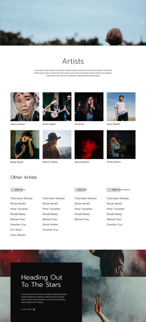 Indie Record Label - Artists 1