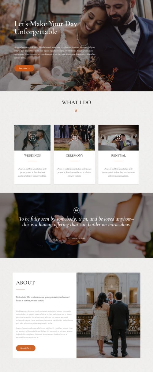 Marriage Celebrant - Home 1