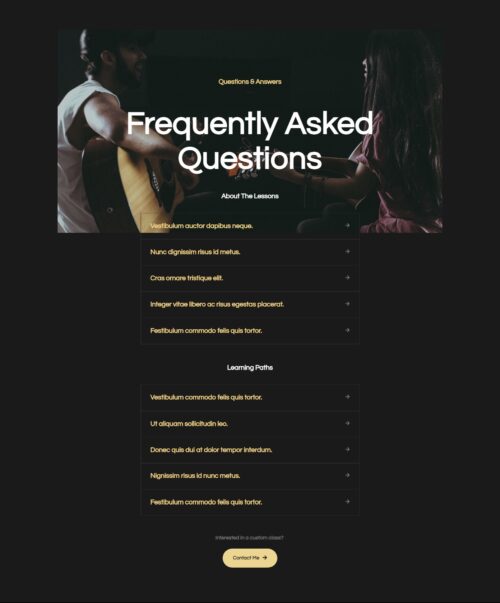 Music Lessons FAQ