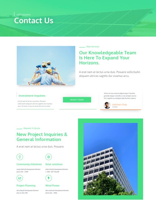 Solar Company - Contact us
