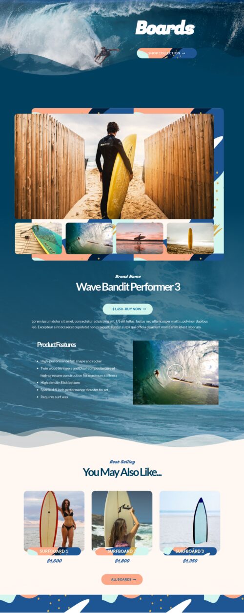 Surf Shop - Boards Details 1