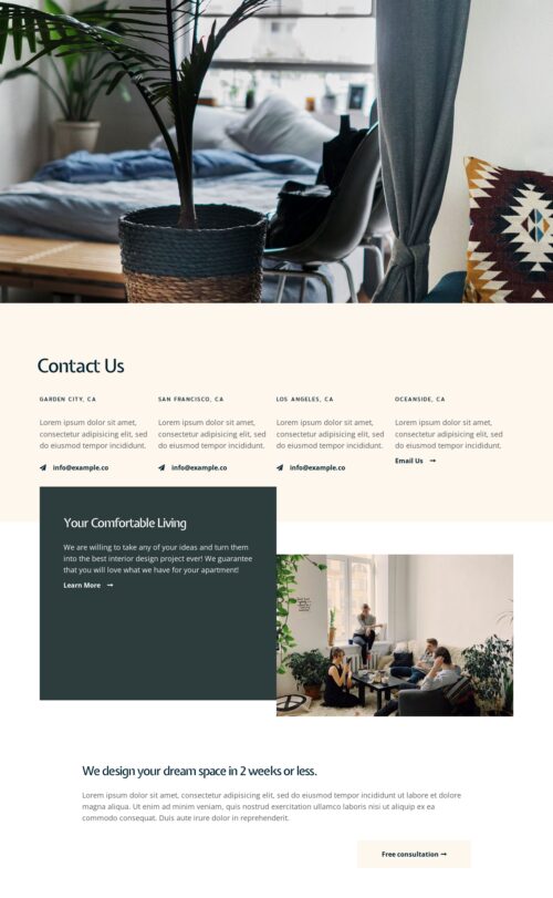 Interior Design - Contact