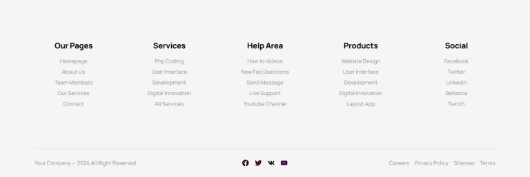 Footer c2458