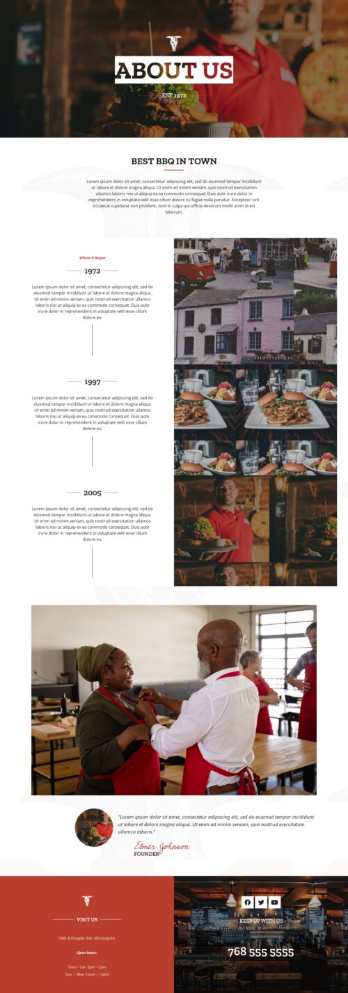 BBQ Restaurant - About us