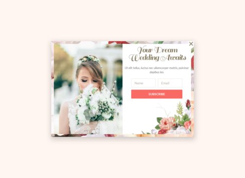 Wedding Planner - Popup