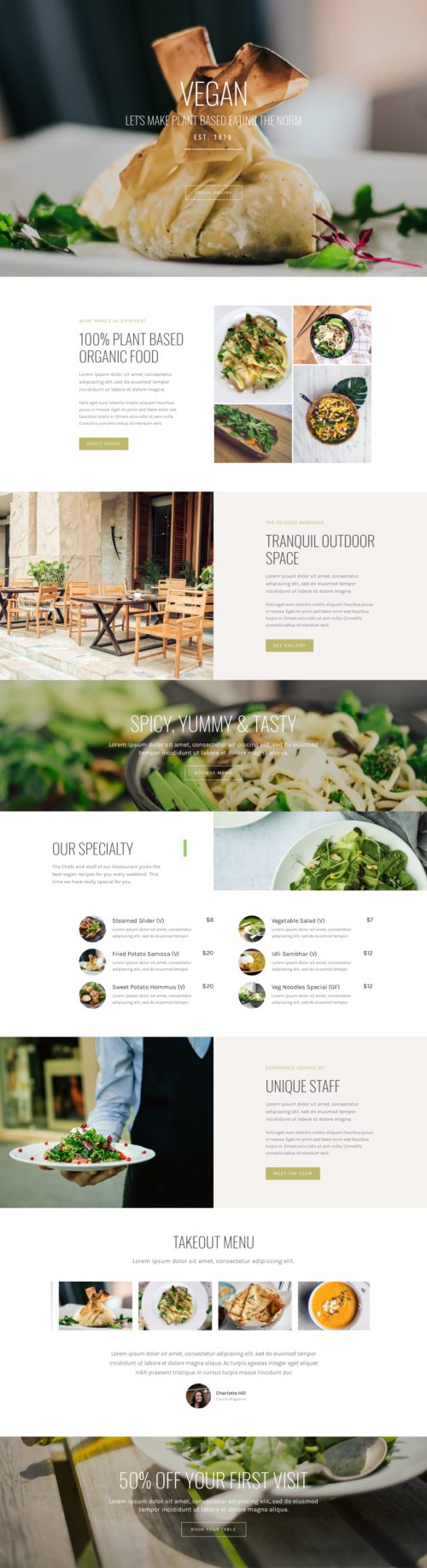 Vegan Restaurant - Home 2
