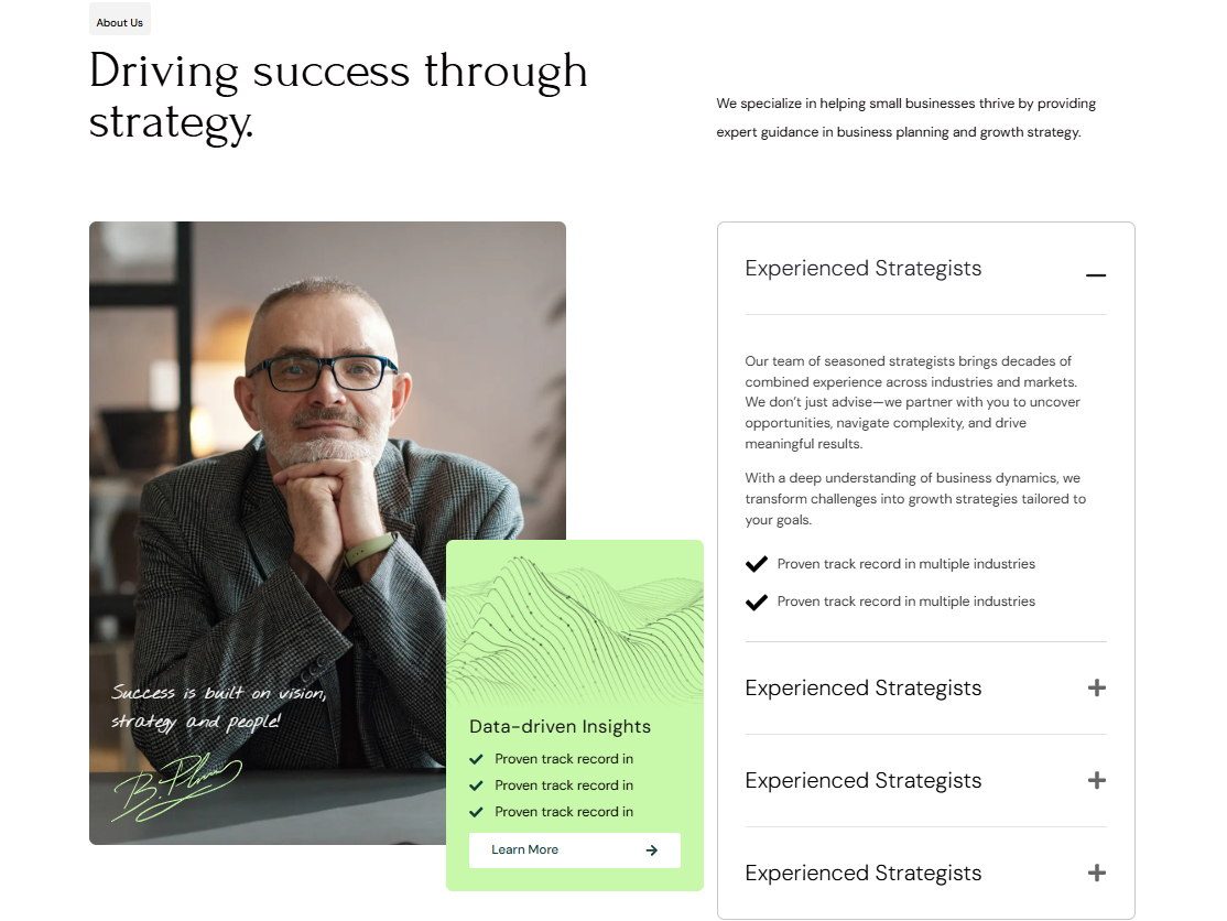 Business Consultant - 2 - Features 2