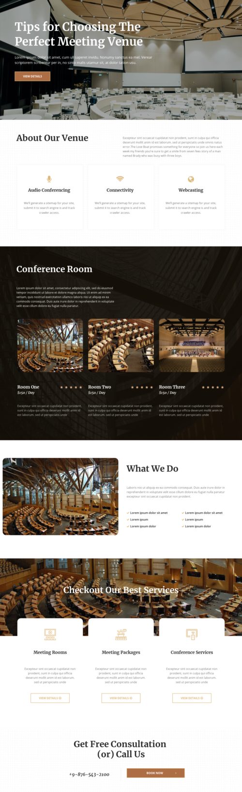 Conference Venue - Home 4