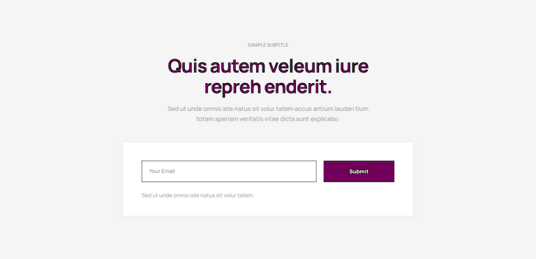 Email Opt-in c965