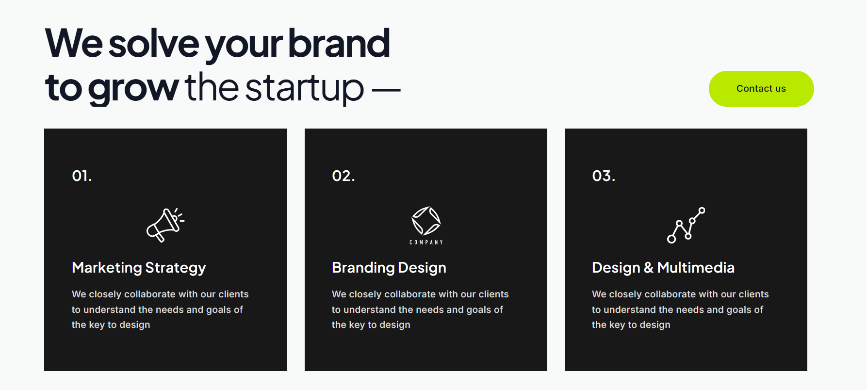 Creative Agency - Services 1