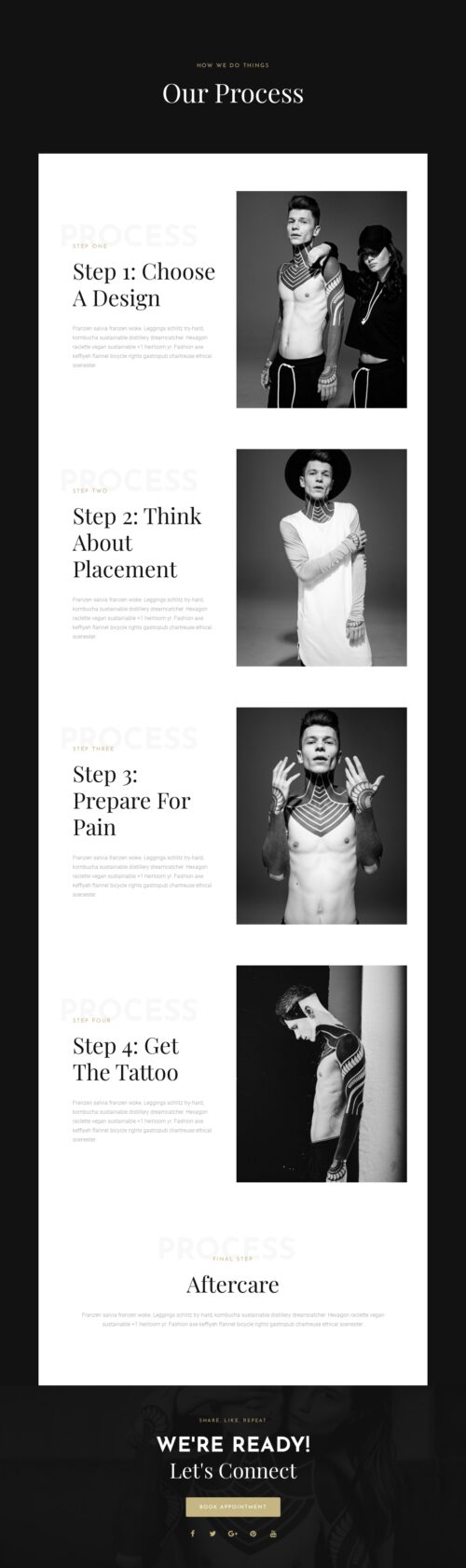 Elementor kit - Tattoo Studio - Contact Us