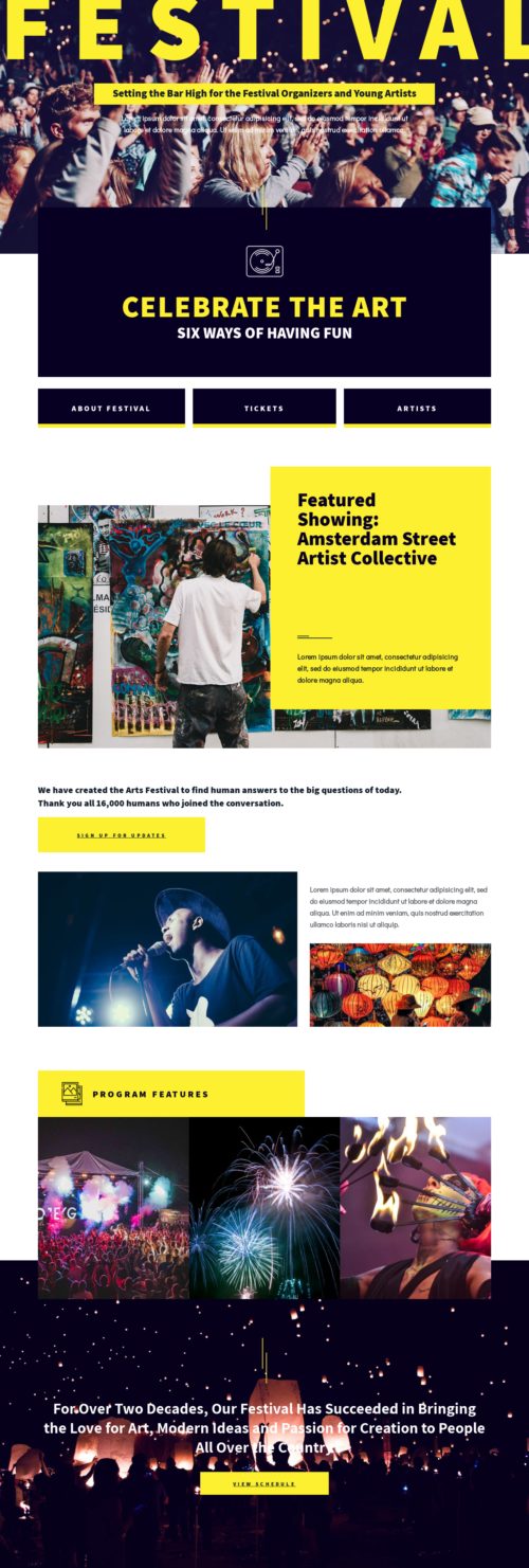 Arts Festival - Home 1