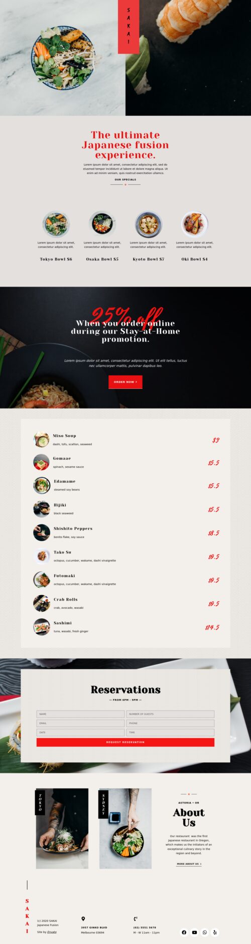 Sushi Restaurant - Home 2