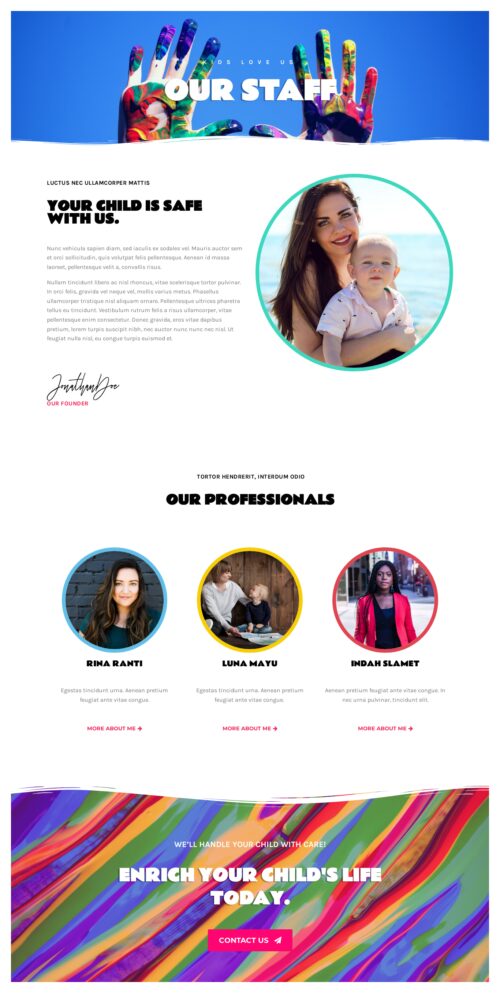 Childcare - Our staff