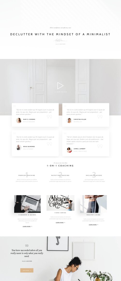 Minimalist Lifestyle Home 3