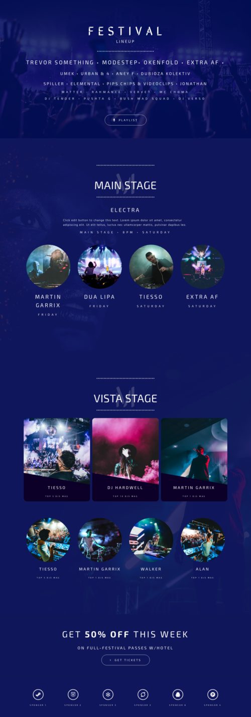 Music Festival - Lineup