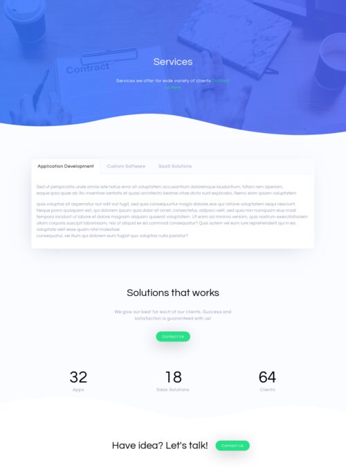 SaaS App - Services
