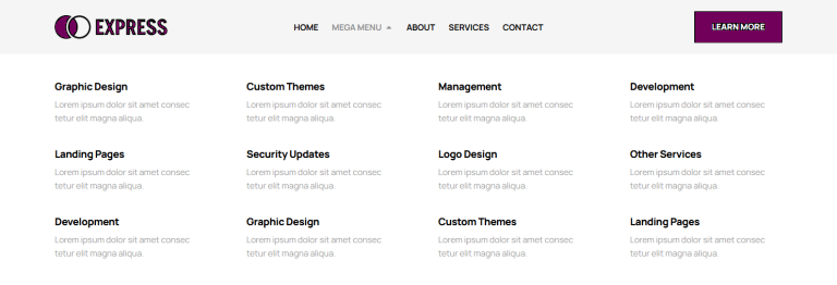 Mega Menu c3373