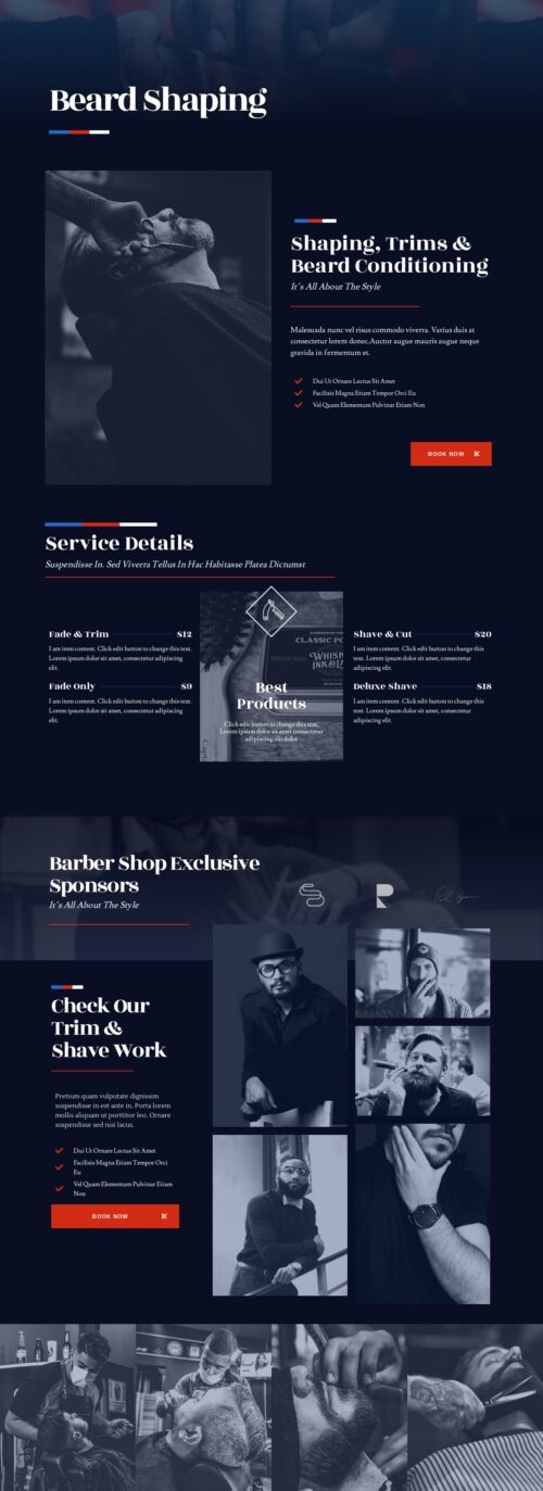 Barber - Singles Services