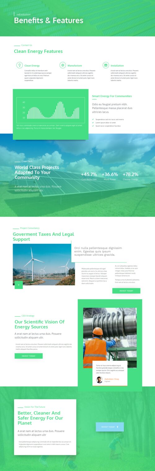 Solar Company - Product Landing