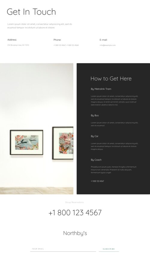 Art Gallery - Contact 1